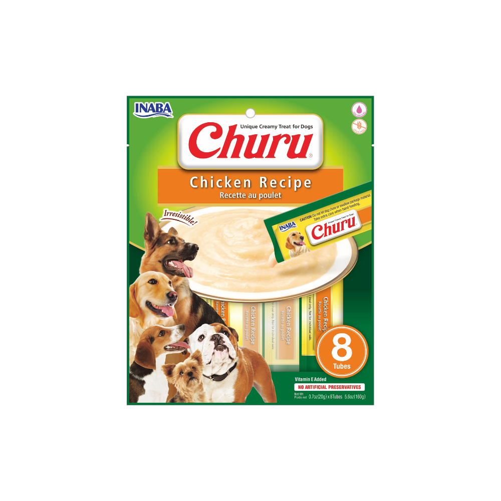 Churu para Perro - Sabor Pollo - 8 Tubos