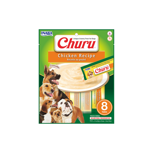 Churu para Perro - Sabor Pollo - 8 Tubos