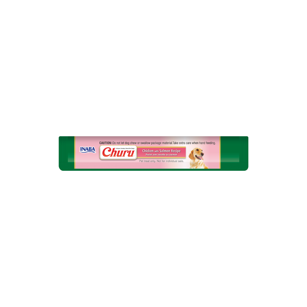 Churu para Perro - Sabor Pollo & Salmón - 8 Tubos