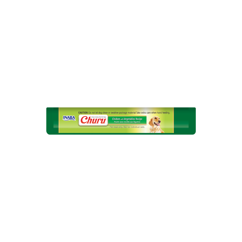 Churu para Perro - Sabor Pollo & Vegetales - 8 Tubos