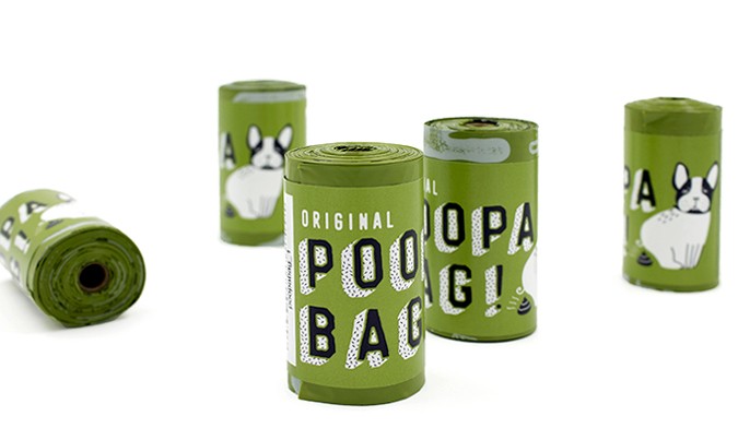 Bolsas para Fecas Biodegrables - Caja 16 Rollos x 15 Bolsas - Poopa Bag!